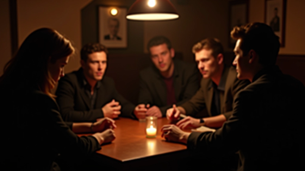 Mafia game night setup